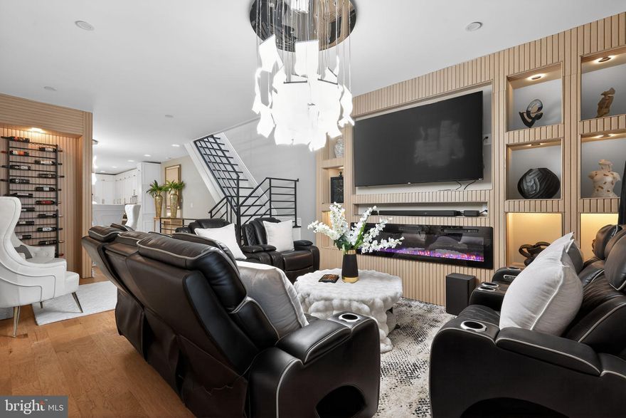 Welcome to this beautifully renovated 4-bedroom, 2-bath home that perfectly blends modern luxury with warm, inviting comfort. From the moment you step inside, you’ll notice the thoughtful design, stylish finishes, and cozy atmosphere throughout every level of the home.
The main floor features a stunning open-concept layout with rich hardwood flooring, sleek modern railings, designer accent walls, and an elegant wine display that creates a true statement piece. The gourmet kitchen is a showstopper, offering custom floor-to-ceiling cabinetry, quartz countertops, gold hardware, pendant lighting, stainless steel appliances, and a spacious island with seating—perfect for everyday living or entertaining guests.
Upstairs, the generously sized bedrooms provide comfort and style, including a beautifully designed primary bedroom complete with accent wall, fireplace, mounted TV space, and sophisticated finishes that create a private retreat. Additional bedrooms offer flexibility for family, guests, or a home office.
The fully finished lower level expands your living space with a cozy lounge or media room, recessed lighting, modern tile flooring, laundry area, and an additional private bedroom—ideal for guests, recreation, or multi-generational living.
With 4 spacious bedrooms, 2 full bathrooms, brand-new renovations, and move-in-ready convenience, this home offers the perfect combination of style, function, and comfort. A must-see property ready for its next owner to enjoy.
