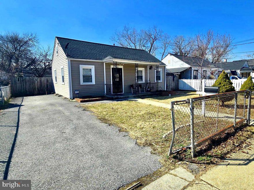 Nicely updated Single Family Rancher in Hyattsville for under $300k!!  This home featuring 2 Bedrooms, 1 bath has  Private Parking, Space to add on. and a great location.  Don't miss out!