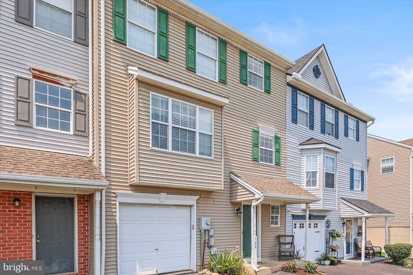 NEW PRICE!! Almost 2,000 sq.ft, 4 bedroom, 2 full, 2 half bath, 1 car garage townhome conveniently located in Dairyland Square in Dallastown Schools. Upgraded kitchen with granite and stainless appliances, new kitchen floor, separate dining room and huge living room with gas fireplace, pantry and half bath. Sliders lead to a patio and level back yard. NEW carpet on steps, hallway and bedrooms. Upper level features a very nice size primary bedroom, with a walk in closet and very well appointed private bath, with custom shower and soaking tub, 2 secondary bedrooms, hall bath and a linen closet. Lower level features the 4th bedroom, foyer, half bath, acces to garage, and laundry room. Close to schools, shopping and major routes. LAWN MOWING included in HOA fee! Move right in and not have to do a thing!