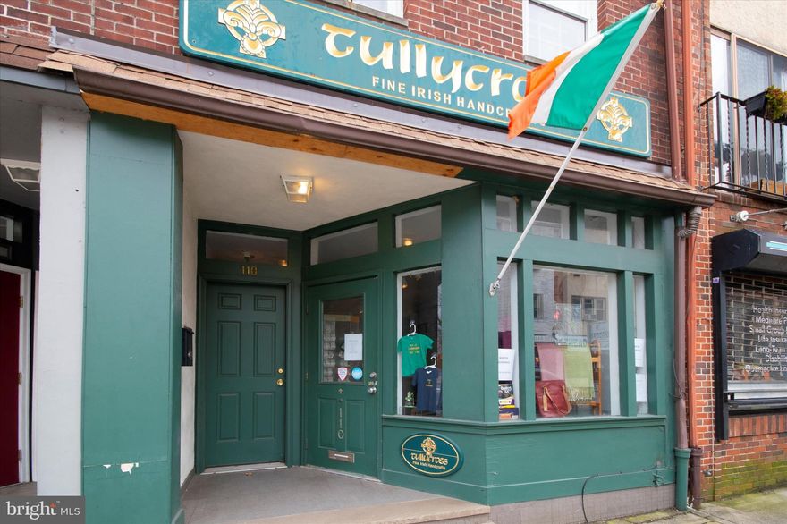INVESTOR ALERT!!...Mixed use, two unit, located ULTRA PRIME, historic, HeadHouse Square in Society Hill! This property currently has the first floor/basement retail continuously occupied by Tullycross Fine Irish Handcrafts since 1988 (month to month lease) and a residential bi-level owners unit offering 2 beds / 2 baths (vacant). Residential unit (2nd floor of building) offers first level LR/DR/Kitchen and upper level loft area flex space perfect for office, guests, peloton and much more! Property was owner occupied since 1988 and has been maintained well including a new roof and updated HVAC. Private rear courtyard off first floor. Commercial rental comps in the $2500-$3000/month range. Residential comps in the $2400-$2600/range. Projected Gross Ann. Inc $5000/month+ making this a 7+ cap in an A++ location. Lot is 16x61 and is zoned CMX-1. CMX-1 does not always require commercial usage (please consult a zoning attorney if you're interested in a conversion to single family). Property is located in the McCall elementary school catchment area. Versatile opportunity, to owner operate, house hack, redevelop, or cash flow. Located in the heart of Society Hill - walk score of 98 - no car needed, bike score of 87, transit score of 96 offering easy access to 95/676/76, SEPTA, and other public transportation. In close proximity to the Society Hill corridor restaurants, nightlife, coffee shops, gym, shopping, cafes, and parks. PROPERTY BEING SOLD AS-IS / WHERE-IS.