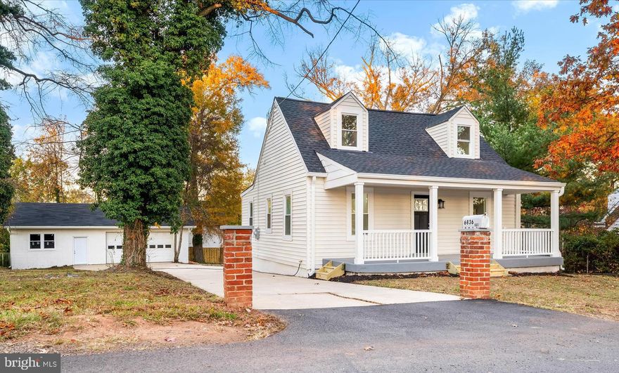 Check out this completely updated cape cod home located in a quiet Lanham neighborhood.  The classic charm of a cape cod, blended with the modern open floor plan style.  Enjoy new LVP throughout with updated countertops and kitchen cabinets.  The home includes a main level full bath to accommodate all living styles.  This property will be virtually maintenance free with new windows, new furnace, new central air, new water heater, and a new roof.  The exterior includes an oversized detached garage and a spacious private lot. Easy access to all major commuter routes.