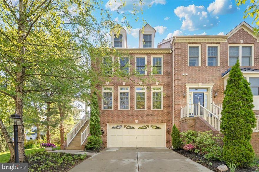 Welcome to this exceptional, move in ready end unit townhome in the highly sought after Quince Orchard School cluster.  Perfectly positioned for convenience, this home offers easy access to major commuter routes, shopping,  and dining.  Meticulously maintained, the home reflects true pride of ownership throughout.  The open concept main level is filled with natural light and features refinished hardwood floors in the formal living room and newly installed luxury vinyl plank flooring in the dining area and spacious eat in kitchen.  Elegant details such as crown molding, chair rail, a newly installed chandelier, and popular Agreeable Grey paint create a warm and inviting atmosphere that appeals to today's buyers.   The living and dining areas flow seamlessly into the beautifully remodeled kitchen, complete with abundant counter space, a center island ideal for meal prep, and french doors that open to a large rear Trex deck, perfect for indoor & outdoor entertaining.   A powder room and convenient coat closet round out the main level.  Upstairs, the bedroom level offers a hall bath, linen closet, and additional storage.  Two secondary bedrooms feature newer paint & carpet, and generous closet space.  The owner's suite is a true retreat, boasting cathedral ceilings, newer paint & carpet, and an updated ensuite bath with dual vanities, a soaking tub, and a separate shower.  The adjoining loft with brand new carpet provides a versatile space ideal for a home office, sitting area, or fitness room.  The finished lower level expands your living space with a large family room anchored by a cozy wood burning fireplace perfect for relaxing evenings during the winter months.  French doors on the lower level lead to a beautifully hardscape patio.  This level also includes a full bath, wet bar area, laundry room with new washer and dryer, and direct access to the spacious two car garage.  Experience this beautifully updated home for yourself and see why it stands out from the rest.  Schedule your private showing today!