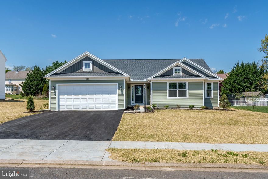 Findlay Park is an established community with a suburban setting, offering convenient access to Hagerstown, MD, state forest, parks, and local amenities. 

The Hampton B plan features a ranch-style design with vinyl siding and board-and-batten accents, along with a 2-car front-entry garage. The kitchen includes upgraded cabinetry, granite countertops, and stainless steel appliances, including an electric range, microwave hood, and dishwasher. LVT flooring runs throughout the main living area and into a large great room. 

The owner’s suite includes a private en suite bath and a large walk-in closet. Three additional bedrooms and one full bathroom complete the home. A basement bath rough-in is also included. 

Contact us for more details on this home.