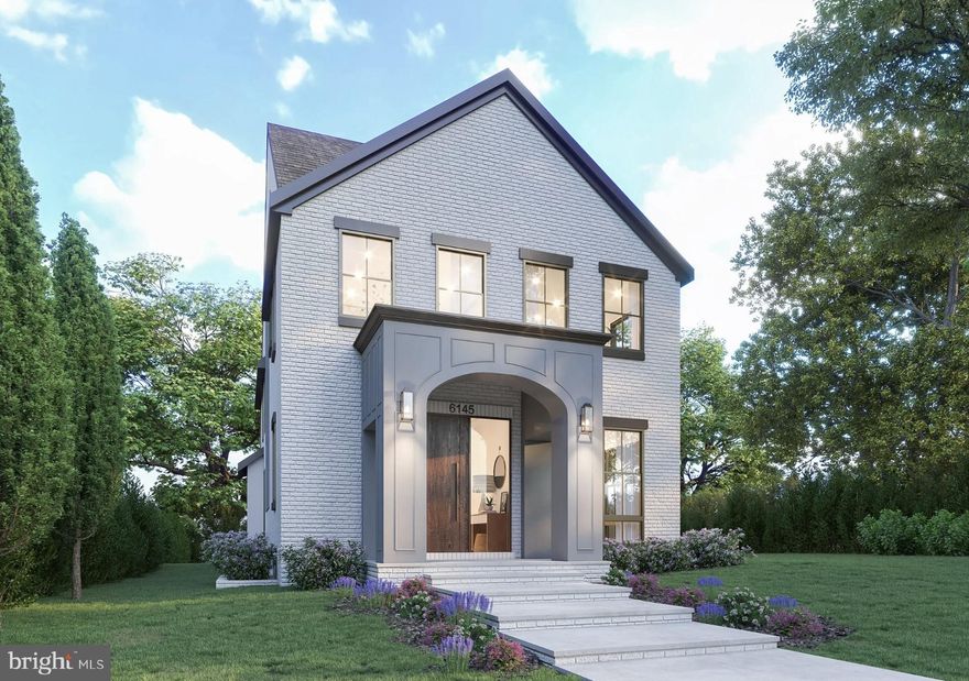 Estimated Spring 2026 delivery. Introducing a striking new luxurious brick-faced four-level residence in the coveted, tree-lined enclave of Barnaby Woods, where timeless architecture meets elevated modern living. Thoughtfully designed and impeccably executed, this six-bedroom, five-and-a-half-bath home offers approximately 5,500 square feet of sophisticated living space with curated finishes, exceptional flow, and flexible functionality for today’s lifestyles. The main level unfolds with a gracious sitting room, formal dining room, spacious mudroom and a beautifully appointed butler’s pantry with generous storage, creating a seamless balance of elegance and everyday practicality. At the heart of the home, the chef’s kitchen is outfitted with a full suite of premium Jenn Air appliances, custom cabinetry, and refined stone surfaces, all opening to a warm and inviting family room anchored by a gas fireplace. Large glass doors lead to a spacious rear deck with a custom pergola, extending living and entertaining outdoors year-round.
Upstairs, the second level features two bedrooms with en-suite baths, a sunlit seated atrium, and a stunning primary suite retreat with vaulted ceilings, dual walk-in closets, private balcony, and spa-inspired bath complete with soaking tub, zero-entry dual-headed shower, and heated floors. A large bright laundry room with whimsical floor tile is an added delight. The top level with vaulted ceilings and proportionally tall windows adds another layer of versatility and chic sophistication with a guest suite, serene full bath, wet bar, and recreation lounge, ideal for guests, media, work, or creative endeavors.

The lower level, fully permitted as an Accessory Dwelling Unit (ADU), offers two additional bedrooms, a full bath, complete kitchen, laundry, and private exterior access, perfect for extended family, au pair, income potential, or multigenerational living.

This residence is designed for comfort and performance with dual Carrier mechanical systems, a tankless Rinnai water heater, independent climate control by level, integrated sound wiring, and quality Jeld Wen windows. Brizo and Delta plumbing fixtures are featured throughout, reinforcing both quality and design continuity. A secure one-car garage plus two-car parking pad provides off-street parking. Meticulously curated interior selections, from statement lighting and warm metallic accents to layered tile and custom cabinetry details, reflect Grit + Gable’s signature and unwavering commitment to craftsmanship, livable luxury, and enduring style.