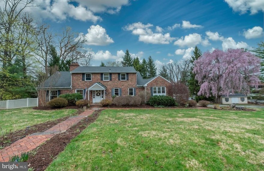 Welcome to this exceptional five-bedroom, three full bath, and one half bath colonial masterpiece, perfectly situated in the heart of Berwyn. Spanning an impressive 4000 square feet, this home is a true haven of comfort and style.
As you step inside from the driveway, you're greeted by a beautifully updated kitchen with vaulted ceilings, Skylight, large granite island ,Top of the line 6 burner stove and double ovens, one convection, and top of the line refrigerator perfect for culinary enthusiasts. The adjacent dining room has elegant wood floors, a wet bar with wine cooler and creates a warm and inviting space for family gatherings and entertaining guests. Great flow from the kitchen thru to the formal living room with a wood burning fireplace.  Enhanced trim and crown molding. All hard woods on this level
From the front foyer, Venture to the lower level, where you'll discover a radiant heat family room, complete with a gas fireplace, ideal for relaxing evenings. The level also boasts a large wet bar with wine fridge and a game area making it perfect for hosting friends and family. There is a powder room off the Family room and a separate entrance makes it easy to access the beautiful hardscaped patio overlooking a private fenced in back yard featuring an inground saltwater pool with multi color lighting and separate hot tub. Enjoy sitting under the stars in the custom Pergola or perhaps roasting marshmallows in the separate fire pit area.  There are two exterior sheds.
On the second floor, you'll find the master suite with 4 closets and a custom tiled bath and two additional spacious bedrooms, and a hall bath,
Ascend to the third level to discover a private au pair suite featuring a separate entrance, two versatile rooms, and a full bathroom, providing ultimate privacy and flexibility.
This home is not just a living space; it’s a lifestyle. Experience the perfect blend of classic elegance and modern amenities at 1421 Pennsylvania Ave. 5-minute walk to the R 5 train line and less then 10 min walk to the Upper main line YMCA. Don’t miss your chance to make this stunning property your own!