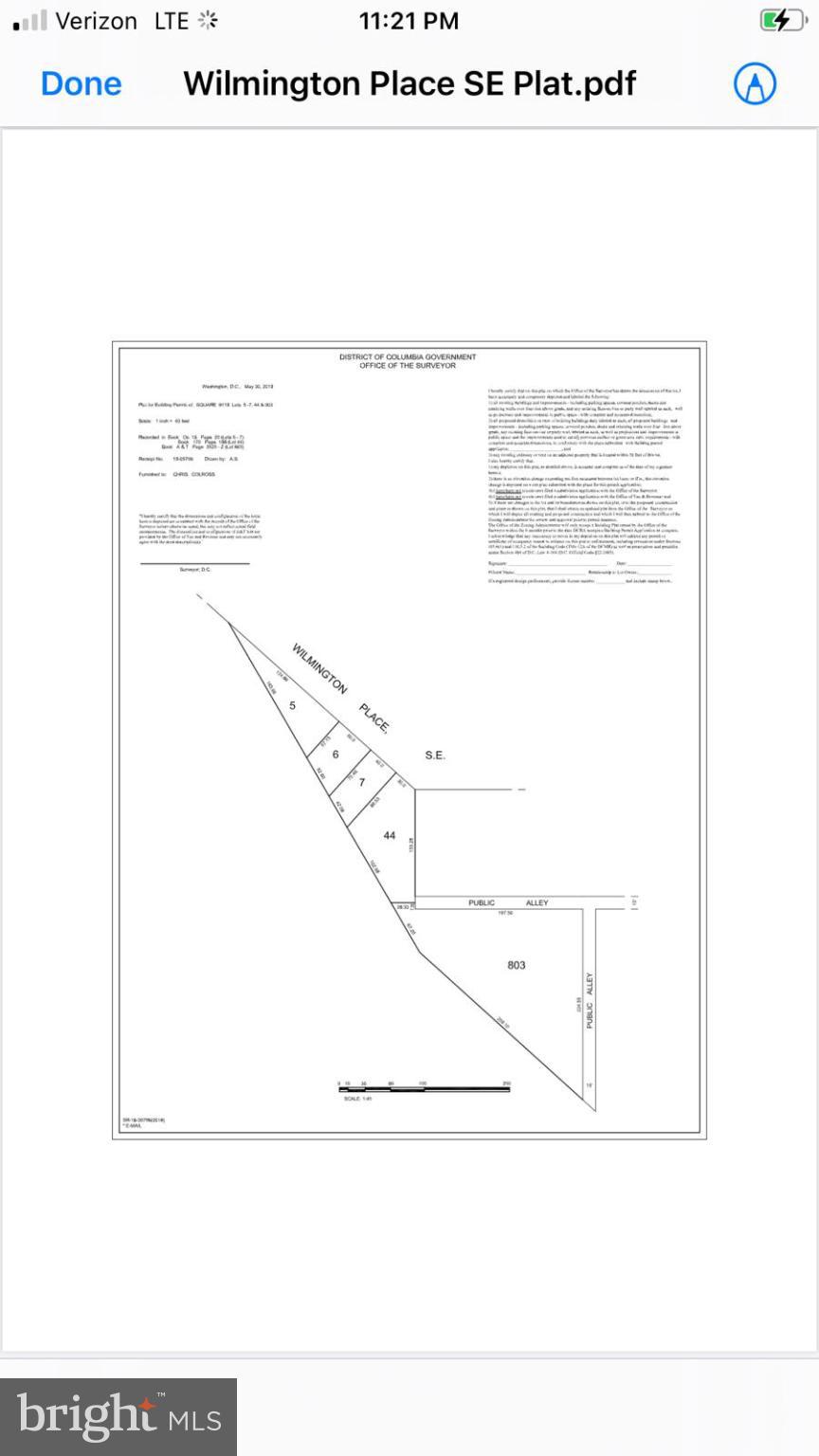 VACANT LOTS 0803, 0044, 0005-0007 WILMINGTON PLACE SE
