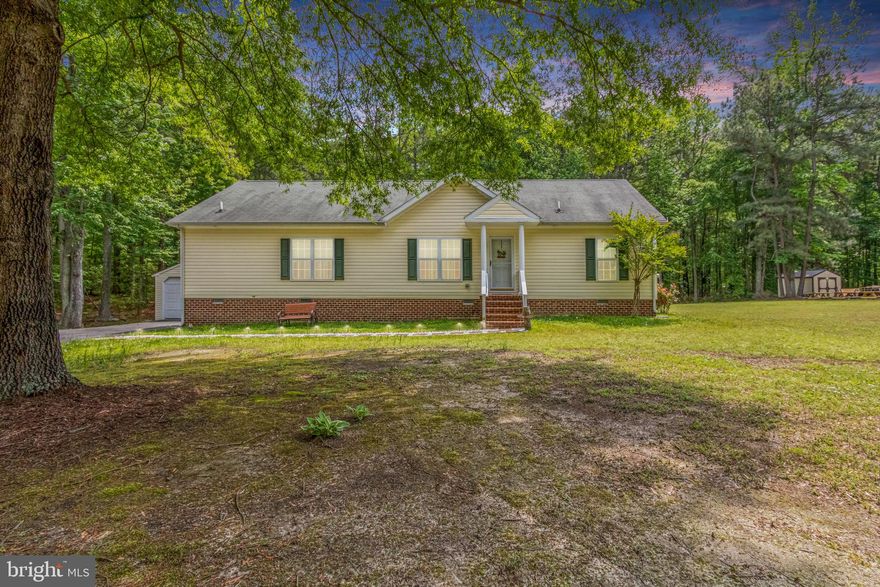 Welcome home to Cabin Point! This well-maintained 3bdr/2bth home has a den that could easily be converted into a 4th bdr. The home sits on a 1-acre flat lot backed by trees with a 2-car garage, and a huge deck, with new deck boards and railings 2023, great for entertaining or just relaxing and enjoying nature. The interior is very spacious with an eat-in kitchen as well as a dining area, separate mud room/laundry room, spacious bedrooms, and a large living area. Updates include a new water heater in 2022, flooring through the laundry room and eat-in kitchen in 2022  Located in Cabin Point with access to all of its amazing amenities such as the Potomac River, pool, beach, clubhouse, tennis courts and more - it has everything you need for a comfortable lifestyle.