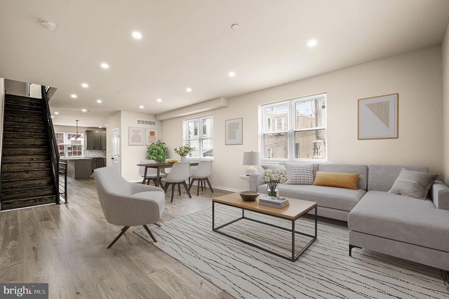 Welcome to 4828 Greenway Avenue – a stunning, new construction home in the heart of West Philadelphia! This brand-new construction combines modern design with thoughtful functionality throughout. Step onto the inviting front deck before entering the open-concept main living area, where natural light highlights the spacious living and dining space. You will love your beautifully upgraded kitchen featuring granite countertops, trendy backsplash, stainless steel appliances, and ample cabinet space—perfect for both everyday living and entertaining. Upstairs, you’ll find two generously sized bedrooms, including a primary suite with a private en-suite bathroom. Both bedrooms offer plenty of closet space. Convenient second-floor laundry hookups add modern practicality. The fully finished basement, spanning the entire footprint of the home, offers incredible flexibility—ideal for a home office, guest suite, or additional living area. It also includes a third bedroom and a full bathroom, providing even more functional space. Enjoy outdoor living with a nice backyard, great for relaxing or entertaining. Every detail in this home has been newly renovated for comfort and style. Located close to Clark Park, University City, and plenty of public transportation options, this property offers both convenience and community in one of Philadelphia’s most vibrant neighborhoods. Don’t miss your opportunity to own this beautiful new home in West Philadelphia!