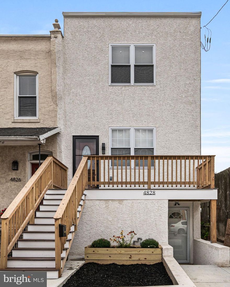 Welcome to 4828 Greenway Avenue – a stunning, new construction home in the heart of West Philadelphia! This brand-new construction combines modern design with thoughtful functionality throughout. Step onto the inviting front deck before entering the open-concept main living area, where natural light highlights the spacious living and dining space. You will love your beautifully upgraded kitchen featuring granite countertops, trendy backsplash, stainless steel appliances, and ample cabinet space—perfect for both everyday living and entertaining. Upstairs, you’ll find two generously sized bedrooms, including a primary suite with a private en-suite bathroom. Both bedrooms offer plenty of closet space. Convenient second-floor laundry hookups add modern practicality. The fully finished basement, spanning the entire footprint of the home, offers incredible flexibility—ideal for a home office, guest suite, or additional living area. It also includes a third bedroom and a full bathroom, providing even more functional space. Enjoy outdoor living with a nice backyard, great for relaxing or entertaining. Every detail in this home has been newly renovated for comfort and style. Located close to Clark Park, University City, and plenty of public transportation options, this property offers both convenience and community in one of Philadelphia’s most vibrant neighborhoods. Don’t miss your opportunity to own this beautiful new home in West Philadelphia!