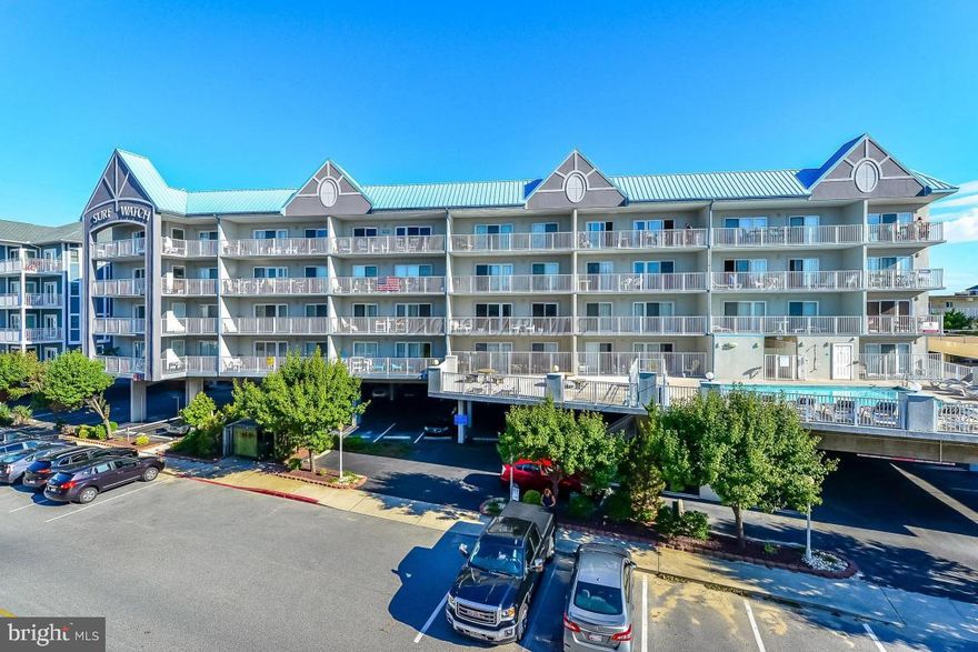 Ocean Views from this bright and spacious unit. This 3 bedroom 2 bath condo comes fully furnished and has it all: Jetted tub in Master Bathroom, Gas Fireplace in Living Area, South Facing Balcony over looking the outdoor pool and sundeck. Off Street Parking with 2 Parking Spaces, Building has an Elevator, Unit has a Private Storage Closet. Strong Condo Assoc. Exterior of Building was Repainted in 2015. New entry way doors and weather stripping to be installed.Unit has never been rented, it is in pristine condition.