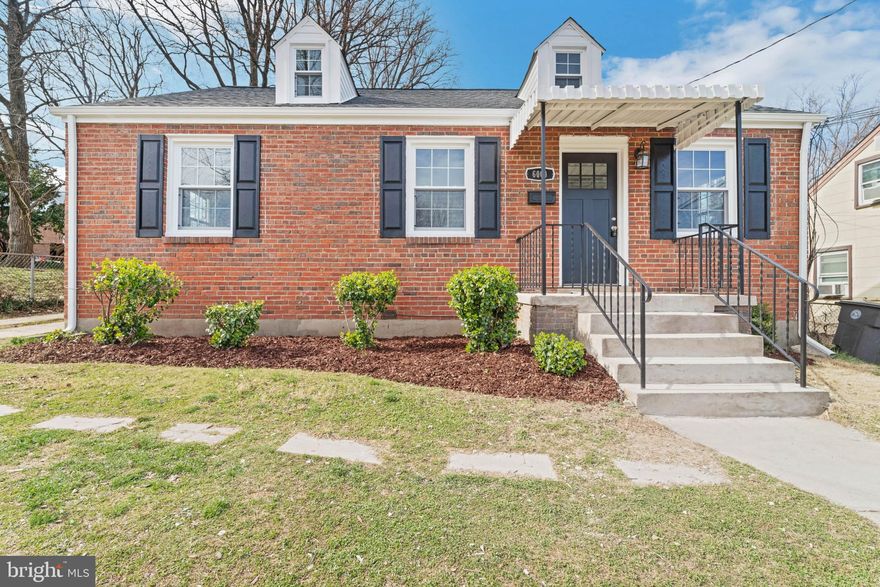 Welcome to this updated 5 bedroom 1.5 bath Brick home. Walk into a light and bright open floor plan with fresh wood floors flowing throughout the main level. The kitchen provides plenty of counter space, including island, cabinet space and stainless steel appliances including gas stove. The kitchen leads to a screened in porch, perfect for warm weather entertaining. Enjoy easy living on the main level with 3 bedrooms, a hall bath with bath tub and laundry. Upstairs are 2 additional bedrooms with plush carpeting and a half bath. Easy access to Price George's plaza metro, Dc, Shopping and Dining. You do not want to miss this one!