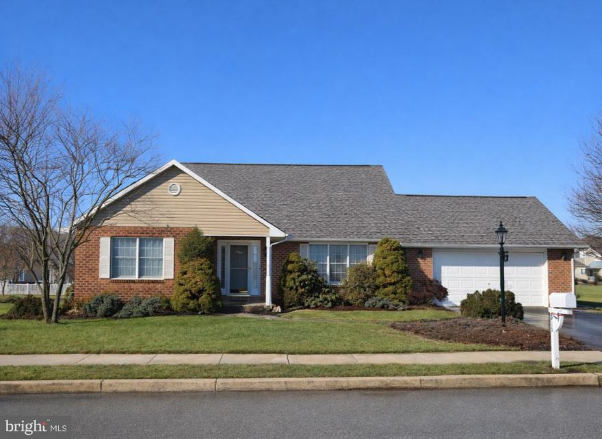 Nice brick cape cod home with 3 bedrooms,  2 1/2 baths, and 2 car garage! Full basement with walk up to bilco doors. Includes water treatment system,  built in stove, oven, dishwasher, refrigerator. washer and dryer. Cathedral ceilings, trey ceiling in primary bedroom with full bath on first level. Littlestown School District.