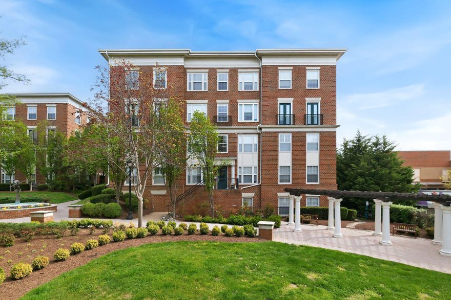 Welcome to refined living in the sought-after Colonnade at Kentlands! This beautiful1bedroom,1 bath condo offers the perfect blend of comfort, style, and convenience. Step inside to a bright and airy living space featuring hardwood floors and abundant natural light, with direct access to your own private covered patio, perfect for morning coffee or unwinding at the end of the day. The well appointed kitchen has stainless steel appliances, granite countertops, an island, and a spacious pantry. The generously sized bedroom features a walk-in closet and an en suite full bath, creating a private and relaxing retreat. A full-size washer and dryer add everyday convenience, while fresh paint throughout gives the home a crisp, move-in ready feel. Enjoy the convenience of a reserved parking space in a secure, covered garage, plus the added benefit of separate street level parking and access that allows you to reach the unit with no stairs. Residents of the Colonnade enjoy an exceptional array of amenities, including a sparkling outdoor pool, a two-story fitness center, sauna, library, and an elegant party room. All of this is set within the vibrant Kentlands community, offering walkable access to shops, dining, and entertainment. Experience low-maintenance living with upscale touches in a location that truly has it all!