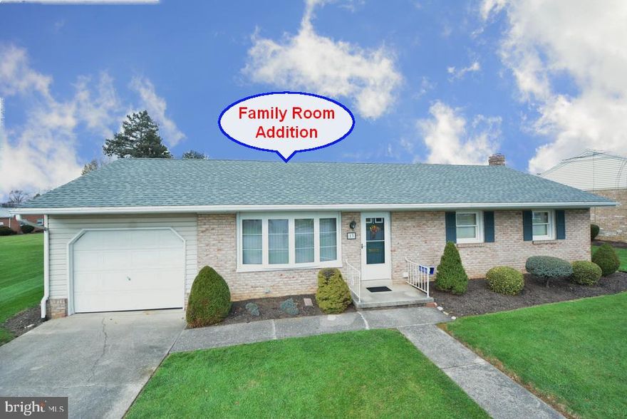 Mint Condition Rancher with Family Room Addition - Remodeled Bath with Vanity - 3 Bedroom (1 BR currently laundry) Full Basement Ready to finish for Additional Living Space- Covered Patio - Storage Shed -  Easy Access to Shopping