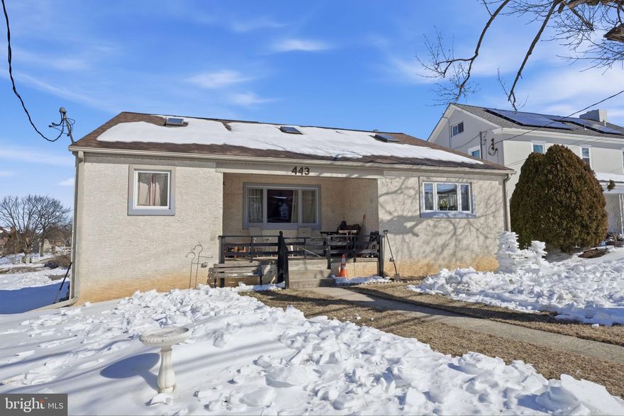 3 Bedroom 2 bath home with lots of potential in need of renovation and updating.  Entering from the front through foyer entrance leads to main living room with bay window.  Living area leads to large eat in kitchen with open floor plan.  First floor also features master bedroom with master bath and walk-in closet.  Off the kitchen there is an additional large living room with vaulted ceilings leading to rear deck. The second floor features a sitting area, two large bedrooms and full bath.  From the kitchen the basement can be accessed.  Basement has great storage space access to one car attached garage and rear yard.  
In the rear of the property is a large garage with a 2nd floor loft storage area.  The garage is in need of extensive repairs.  The condition of the garage will be an obstacle for most financing, cash offers preferred.
The Montgomery County Transportation Authority has purchased the right-of-way along Ridge Pike to install sidewalks.  Plot map in attached documents.