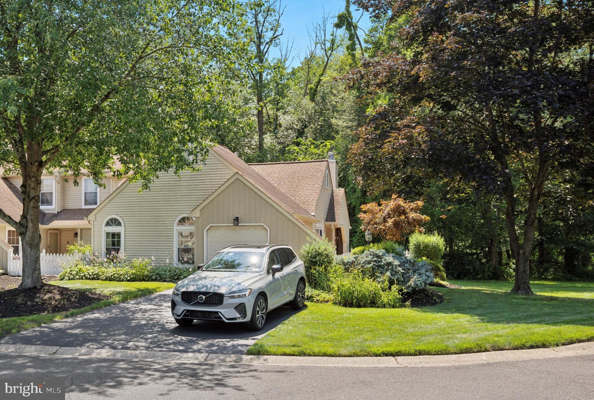 Gorgeous Setting in Upper Southampton for this 2 Bedroom 2 Bathroom End Unit Townhome with Attached Garage!! Located in the Desirable Huntingdon Brook Neighborhood on a Beautiful Cul-De-Sac!! Backing to a wooded area, this one-story end unit home is truly a rare find! The open floor plan features a Beautiful Eat-in kitchen with Granite Countertops and White Cabinets! The Spacious Living Room has a vaulted ceiling with a Beautiful Octagon Shaped Window and Gas Fireplace! The Dining Room area has sliders leading to the Private Patio which backs to a peaceful wooded area! The large Master Bedroom has Cathedral Ceilings leading to a hallway lined with closets and the Main Bedroom Bathroom. The Spacious Second Bedroom could also be used as an office or den. There's a full hall bathroom as well and a separate closet space for the washer, dryer and water heater. The home has been professionally painted in June of 2025! The Hot Water Heater was new in 2022. The HVAC system was replaced in 2022. Carpet was replaced in the 2nd bedroom in 2022. Beautiful Laminate Flooring in Living Room, Dining Room & Hallway! Main Bedroom Bathroom Remodeled in 2020! Hall Bathroom Remodeled in 2022! Home has an attic fan! The Gated Side Terrace area is nicely landscaped with Gorgeous Views of the Lush open space area to the side of the property!! Relax on the spacious back patio with Beautiful, Wooded Views!! Enjoy the Serenity and Privacy of this end unit townhome! Beautiful Huntingdon Brook also offers Pool & Tennis Courts! This Home has Very Nice Curb Appeal!! Interior Freshly Painted in 2025!! Move right in!!