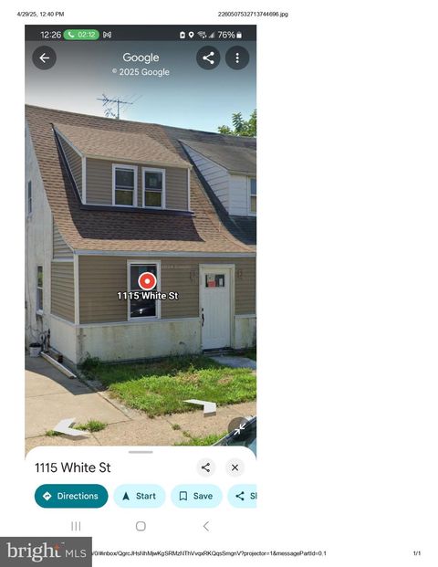 Townhouse For Rent - 1115 White Street<br/> Chesterfield, PA 19013
