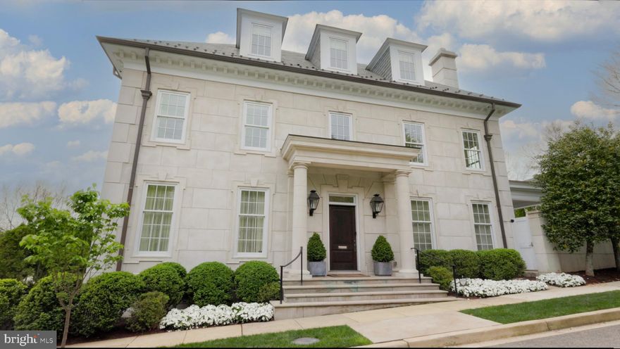In an exclusive nod to the grandeur of Phillips Park, Washington D.C., we unveil an architectural triumph spanning 11,000 square feet, a testament to bespoke craftsmanship and timeless design courtesy of the acclaimed Gibson Builders. This five-bedroom, five-bath, and three-half-bath landmark could NEVER be built for this price today. Within its embrace, find a grand design of living spaces—from the Great Room with 20-foot ceilings crowned with a towering crystal chandelier to the stately dining room and chef's kitchen, where Wolf and Subzero reign. Ascend the spiral staircase to the master suite, an opus of luxury with a sitting area and spa-like bath that whispers indulgence beneath coffered heights and a walk-in wardrobe that rivals couture boutiques. A bespoke study with custom-built cabinetry completes the master suite level. The top floor, an ode to tranquility, hosts a yoga studio and two serene bedrooms, each with ensuites where the dawn greets with promise. A separate office and laundry room with Miele appliances underscore the functionality of this level. The recreational level unveils two additional bedrooms, a large wine cellar, a tasting room with a wet bar and TV, a state-of-the-art 14-seat movie theater, a half basketball court, and a full-size gym designed to transport and enthrall. All levels are accessible via a commercial elevator. Outdoors, the narrative weaves through the grand covered, heated patio with 12-foot column ceilings, dining for eight, and lounge seating for fifteen. The sleek exercise pool and jacuzzi, a pool house with a half-bath offer both an escape and an invitation. The pool's dramatic water feature is as much art as nature. Cutting-edge amenities, such as a 16-camera security system, concert-quality speakers in the Great Room, and a full-house emergency generator, underscore a lifestyle unbound by compromise. This property does not simply exist within the capital's most esteemed neighborhood—it sets the standard, redefining what it means to inhabit space and to live expansively. Here lies a home and a landmark, a pinnacle of Washington D.C. real estate that embodies the very essence of exceptional living.