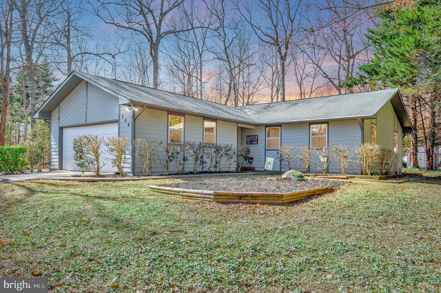 Lovely 3 bedroom, 2 bath rambler located in the gated community of Lake of the Woods.  Home has been lovingly updated with new flooring, paint, and refrigerator/stove/microwave.  Eat in kitchen island provides extensive space for cooking and preparing meals.  Newly built deck off of rear of home allows you to enjoy your coffee or cocktails in a park-like setting.  3rd bedroom can be used as formal dining room, bedroom, or office.  Expansive concrete driveway for ample parking of extra vehicles.  Electrical plug installed of side of home for previous owners RV. Tiled floor in large garage.  Workshop area and storage in garage as well.  Pull down attic stairs in garage for more storage above.  Trane heat pump was just inspected and serviced.  Large laundry room with pull down ironing board built into wall.  This room can double as an office/craft room/sewing room.

Located in amenity filled lake and golf community of Lake of the Woods.  Enjoy Swimming pools, 2 lakes, 18 hole PGA golf course, restaurants and clubhouse, fitness center, riding stables and horse boarding, fire and rescue, beaches, parks, secure gated community, and so much more!!

Enjoy the wonderful amenities in this gated lake and golf community.