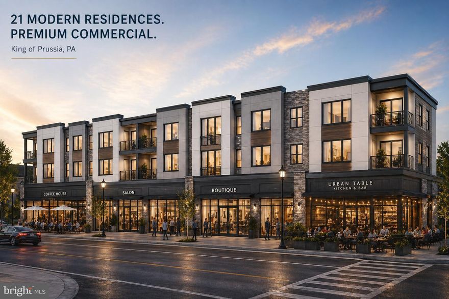 "THE GULPH" is a rarely offered development opportunity in the heart of King of Prussia, Pennsylvania — the #1 suburban Philadelphia apartment submarket. This ±2-acre assemblage in Montgomery County features three contiguous parcels (87,120 SF), zoned NMU (Neighborhood Mixed-Use). Utilities are already at the site. Located at the crossroads of I-76, I-276, US-202, and Route 422 with quick access to the King of Prussia/Valley Forge corporate corridor, King of Prussia Town Center, Valley Forge National Historic Park, Netflix House, TopGolf, Life Time, KOP Mall (Top-5 in USA) and 60,000+ daytime workers, the submarket commands MSA-leading rental occupancy (95.4%). Stabilized value projections represent a compelling spread over the land basis. Low property taxes. Fee simple ownership. Upper Merion Area School District—top-rated regionally. High barriers-to-entry — premium location boasting MSA-leading rental occupancy, rates and demand. Easily accessible to world-class shopping, dining, recreation, corporate culture, employers and transportation options. Located in the Philadelphia MSA — the top destination in the world to visit in 2026. Enquire within for development feasibility concepts.