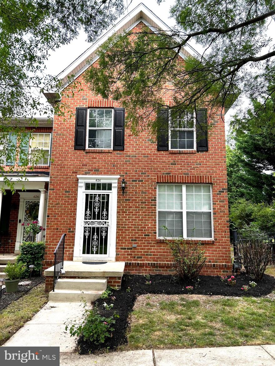 Situated in the community of Heritage Crossing, the exterior features include a rear driveway and new landscaping. As you enter the front door, you will be welcomed by the gleaming wood flooring, large living room, dining room that includes a breakfast bar that overlooks the updated kitchen and an elegant gourmet kitchen. There is a bathroom on each level. The second floor includes 3 bedrooms, a primary bedroom with an updated en suite bathroom and walk-in closet, two sizeable bedrooms and an updated community bathroom. The basement includes a full sized rec room, half bathroom, laundry and plenty of storage space.
This property is conveniently located  5 minutes to I-95 and downtown Baltimore.