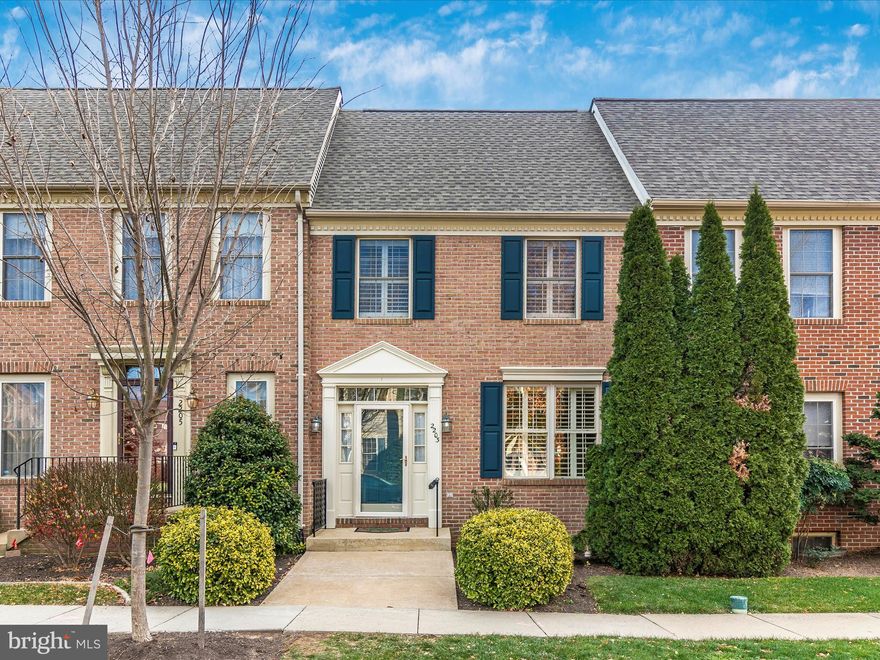 Lovely upgraded townhome in Wormans Mill.  Perfect for busy professionals that need private office space. Two bedroom suites one with private office. 
You'll love the upgrades, Kitchen Granite Counters, Tile flooring, Stainless Appliances.  HVAC, Roof, Fencing replaced in 2201, new hot water heater.
You will love this Wormald Annapolis Model.  Living and dining rooms hardwood flooring. Kitchen with breakfast area that walks out to a newly landscaped paver patio, and gathering room off kitchen.  Choice of 3 bedrooms or 2 masters one with office.   Master recently upgraded. Lower level is partially finished with family area and half bath and plenty of storage.
Capped with 2 car detached garage with alley entrance.