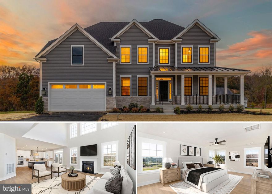 MOVE-IN READY! Back on the market—buyer’s change in circumstances creates a renewed opportunity to own this exceptional home. The Berkeley by PDR Homes at Daysville View Estates presents a rare chance to own a newly built home on a picturesque 4-acre lot in Walkersville.  Thoughtfully designed with both function and style in mind, this home welcomes you with a spacious wraparound front porch—the perfect spot to enjoy the surrounding pastoral landscape. Inside, the main level offers an impressive layout, starting with a private office and formal living and dining rooms ideal for entertaining. The heart of the home is the two-story family room, featuring a gas fireplace and striking picture windows that bring in natural light and sweeping views. The gourmet kitchen combines modern finishes with everyday practicality, showcasing white and black shaker cabinetry with soft-close features, a luxurious Café appliance package, quartz countertops, textured subway tile backsplash, walk-in pantry, farmhouse sink, and a generous island with seating—an inviting space for cooking and gathering.  Upstairs, you’ll find four well-sized bedrooms, three full baths, and a conveniently located laundry room. The primary suite feels like a retreat, offering a walk-in closet and a spa-inspired bath with quartz countertops and an oversized 7' x 8' shower enhanced with floor-to-ceiling porcelain tile and dual shower heads. Enjoy outdoor living on the expansive 15' x 21' composite deck, perfect for relaxing or entertaining while taking in the scenic surroundings.  Situated in the Walkersville School District, this home offers the privacy of a large homesite, modern design, and the comfort of a brand-new build—all set amid peaceful, picturesque surroundings.