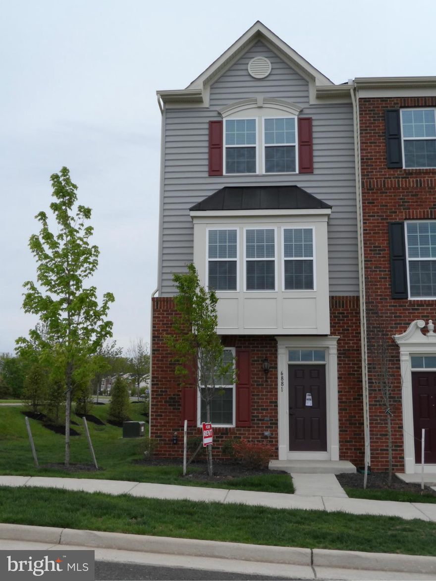 Great opportunity, almost new brick front townhouse; end unit; 3 levels, 2BD/2.5Baths; deck off kitchen; den lower level; 1 car garage; Kitchen SS appliances, granite countertops; wood floors in main level; Verizon connections; 1 block from Harris Teeter; very close to 66, 29; Small pets case by case; 2 hours prior notification; tenant moving out, please forgive the mess and boxes;