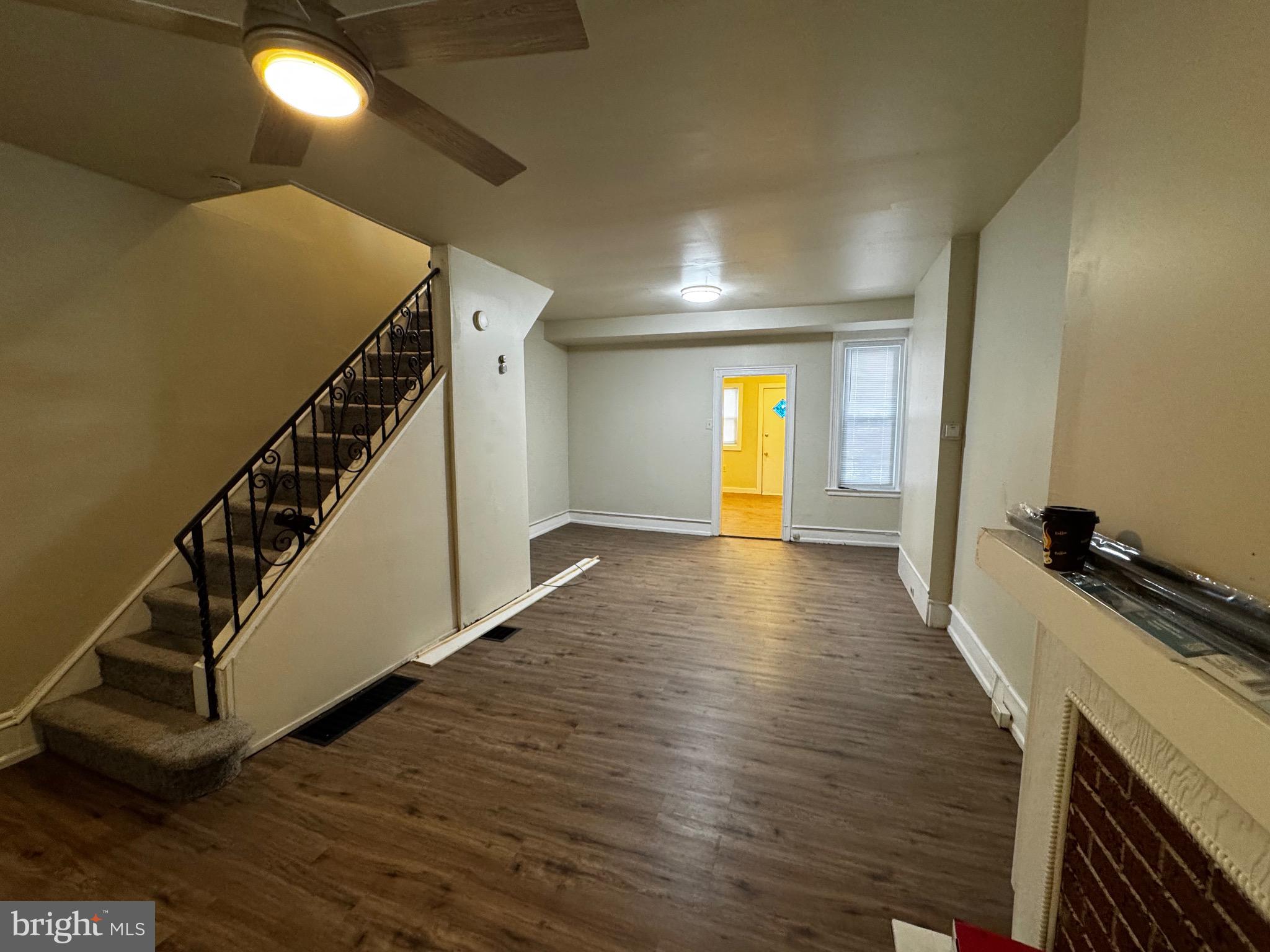 Charming recently updated West Philadelphia three-bedroom, one-bath end of row featuring brand new engineered wood flooring throughout the first floor, updated eat-in with real wood kitchen cabinets, small rear yard, and full basement. Second floor has brand new carpeting, three bedrooms, and one brand new ceramic tile bathroom. This house has been all freshly painted and is move-in ready. Perfect home for a owner occupant, first time home buyer or investor who is seeking a great return on Philadelphia's hot real estate rental market.