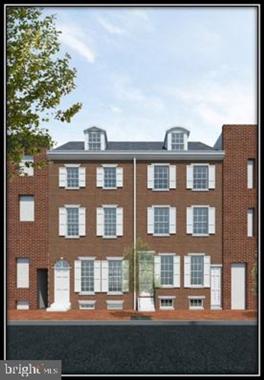 Where old world charm meets contemporary styling!! At approximately 4,000 square feet, this historically certified three story new construction home boasts four spacious bedrooms, four and a half designer, spa-like bathrooms, an elevator, a chef's ultra eat-in island kitchen, a rear wall made of glass and metal, and stunning hardwood floors throughout. The back yard, one of the largest in the city, is big enough for family gatherings and entertaining, and the roof deck offers gorgeous 360 unobstructed views. Amenities include an approved 10 year tax abatement, new windows, high efficiency, 3 zone heating and air conditioning, two car prepaid parking for a year, and storage galore. As you enter the first floor you are enamored by the sheer size of this handsome abode. The living room has exquisite wide plank hardwood flooring, a beautiful contemporary fireplace which acts a focal point and a convenient powder room. The enormous island kitchen and dining area are perfect for the largest of families. There is a rear wall of glass overlooking the manicured garden/ patio area, 14+ foot ceilings, an abundance of solid wood cabinetry, and what seems like miles of stone counter top space. The appliances are all high end, stainless steel and considered professional grade. The rear patio and yard is completely fenced in and perfect for football practice. The second floor contains 2 huge bedrooms, both with luxurious bathrooms and walk in closets. There is also an additional storage area, great for bulky suitcases and holiday dressings. All bedrooms are separated by stairs and hallways making them perfect for privacy. The third floor encompasses a guest bedroom and a master suite fit for royalty. The master has vaulted ceilings, his and her walk in closets, and a bathroom out of a magazine. Up a few steps and there is a wet bar and an entrance to a roof deck with unobstructed views. The lower level is a finished bonus room, possibly a in home gym? Every nook and cranny in this home was well thought out and the architects and developers are very experienced luxury home builders. There is custom mill work, enormous, inviting spaces, copious out door areas and high efficiency everything! This home is anticipated to be completed by the end of August 2020, and some finishes are still available to be customized. At $423.00 a square foot, this home is a bargain, and not to be missed. See the attached brochure.