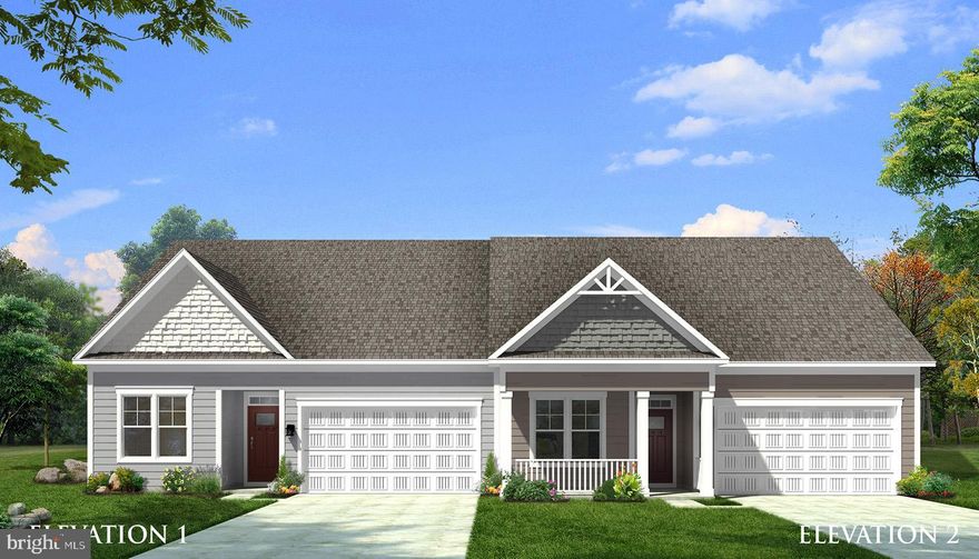 MOVE - IN EARLY 2022!   The Finch Villa in Spring Valley Estates, a new construction, low maintenance community in Waynesboro. Open-concept with the kitchen flowing perfectly to the family room. The kitchen features an expansive island, plenty of cabinets for storage, quartz counters, designer white cabinets, under cabinet lighting, and a pantry. The spacious, first-floor owner's suite is tucked into a corner for maximum privacy and includes a luxurious bath with dual vanity and seated shower. The owner's large walk-in closet offers ample room for your wardrobe. A secondary bedroom and full bath are found adjacent the entry. Spring Valley Estates is close to major shopping, and recreational facilities such as Ski Liberty and Waynesboro Country Club. You will love the majestic mountain views and the convenience to major commuter corridors (approximately 35 minutes to Frederick and 15 minutes to Hagerstown. The HOA takes care of the lawn maintenance and snow removal so you will have more time to enjoy the area. Photos may differ from actual home.