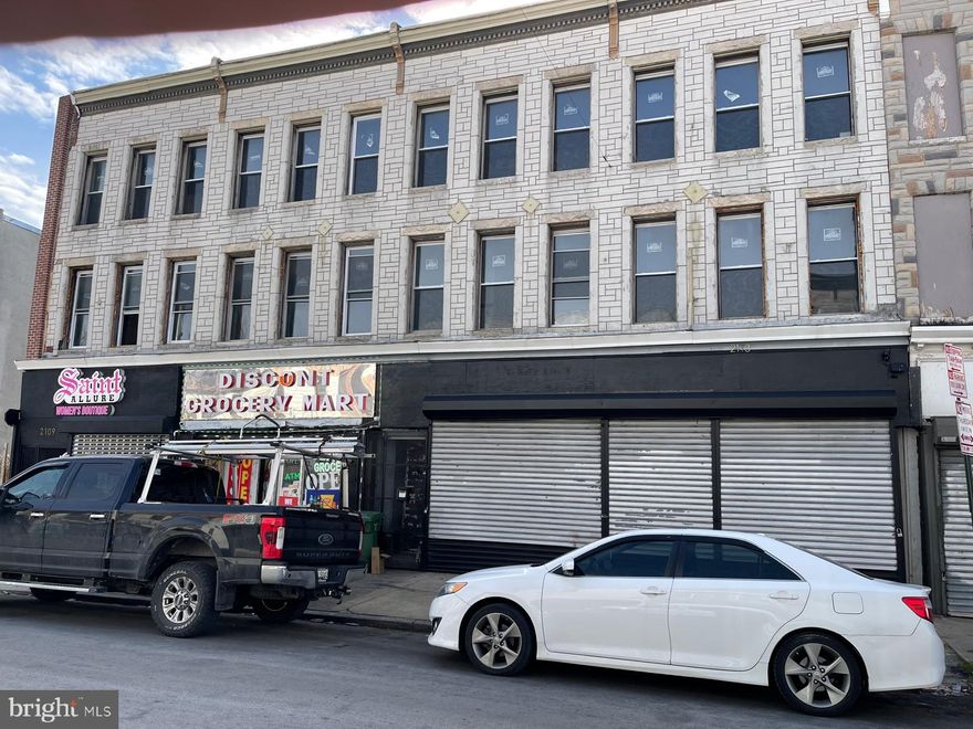 Looking for CASH BUYER ONLY

3 shops leased
2109 - Boutique $1400
2111 - Convenience Grocery/Tobacco $1400
2113-2115 Event Business $3,500
Total monthly rent = $6,300 = 10% Annual ROI

POTENTIAL upstairs! FOUR APARTMENTS - NEED MAJOR REHAB (2 on second floor & 2 on third floor)
