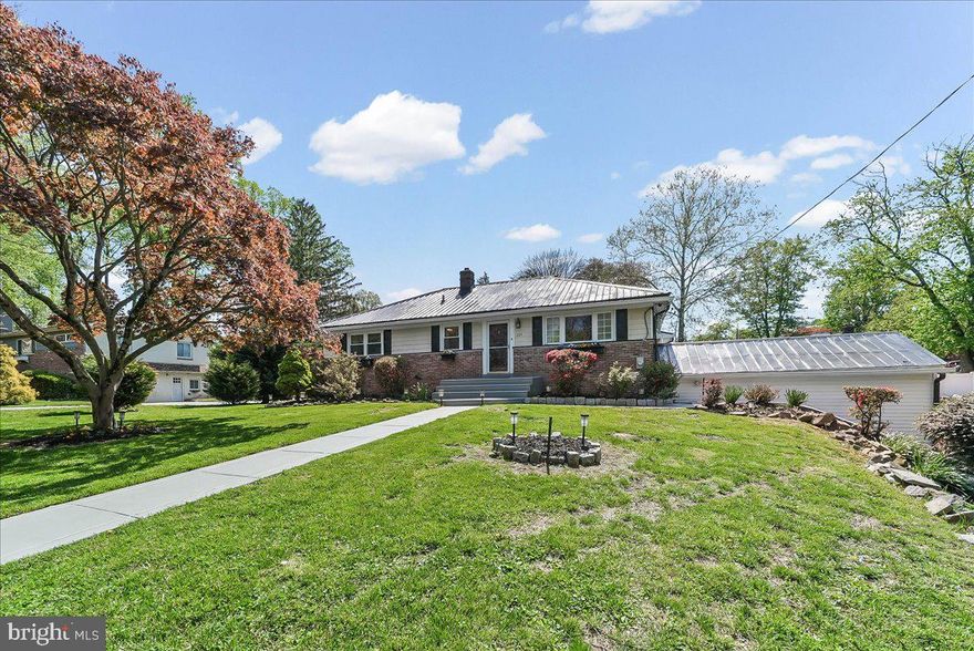 Expanded ranch home located on a large lot in the Newtown Heights neighborhood in Newtown Square.  Lovely and spacious three bedroom and three full bath home with a daylight finished walk-out lower level with an in-law suite option.  Open floor plan with family room with fireplace which leads to a covered porch. Perfect location for your grille! The kitchen with a skylight is open to the family room and dining room areas. Also upon entry to this home you have a bright and cheery living room. Storage galore in the home. Hardwood floors on the main level. The finished lower level also has a full bath, laundry and storage area. Currently the owner has the lower level set up as a guest room. Perfect for a contractor and or hobbyist with an attached oversized two car garage plus an extra deep large one car garage as well. Many homes in the area are also adding a second level to ranch homes as well, if desired, should you need a larger home. So many options to consider or just enjoy the space and tranquility of 225 Chestnut Street with its beautiful landscaping, fenced in yard, expanded driveway plus notice the unique antique barn gates that were preserved from a local area barn. Conveniently located a few streets away from the Newtown Township Public Library, township building with sports courts as well as the Newtown Edgemont Little League and Girls Softball Petticoat fields.  Also located across the street from this neighborhood is the Ellis Preserve Shoppes and Restaurants such as Sedona Taphouse, Paris Baguette, Turning Point Cafe, Ruth Chris Steakhouse, Whole Foods and Ulta to name a few.