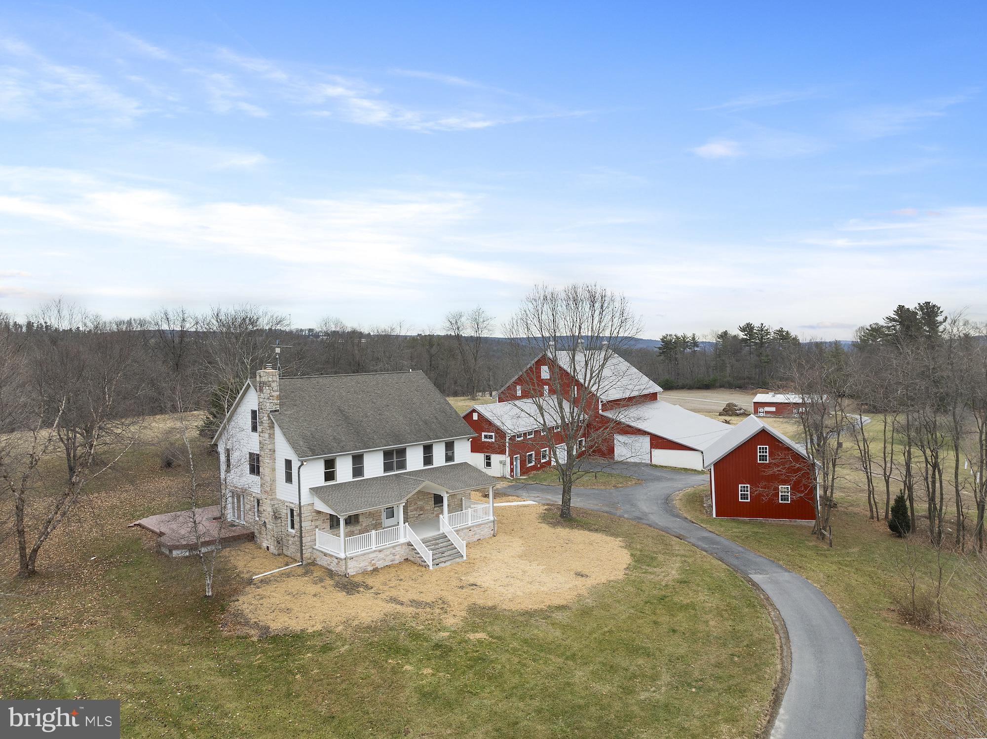 DID you say!! 161+ acres. Located in Buchanan Valley, South Central PA. Ideally situated 15 miles from Interstate 81; 43 miles from Harrisburg, PA; 17 miles from Chambersburg, PA; 31 miles from Hagerstown, PA; 93 miles from Baltimore/Washington area; 12 miles from Historic Gettysburg, PA; and 6 miles to Michaux State Forest. Property offers three (3) parcels - 107+ acres, 29+ acres, and 25+ acres. Woods, stream and pond is integrated within the 161+ acres. Main residence is 3800 sq. ft. with two (2) primary suites. Completely renovated in 2024. Three (3) out buildings (bank barn, garage/workshop and equipment shed) with new roofing, gutters and siding. Garage/workshop with second floor framed/roughed in caretaker residence. Additional 2 bedroom tenant home with three (3) car garage/woodshop.