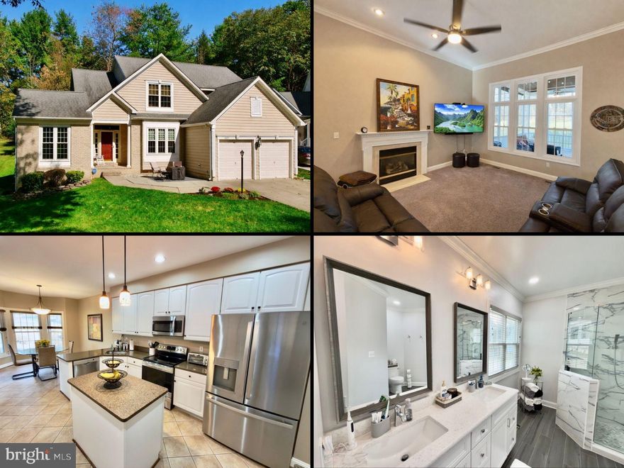 Gracefully positioned on a quiet cul de sac in the heart of River Hill, this refined traditional residence embodies timeless sophistication, elevated design, and an exceptional Clarksville setting. Framed by mature trees and lush, thoughtfully curated landscaping, the home presents a striking yet welcoming presence with a timeless exterior and a spacious two car garage. From the moment you step inside, the interiors unfold with a sense of grandeur and warmth, offering a seamless balance of formal elegance and everyday comfort. The main level features a private office ideal for work or study, an inviting formal dining room perfect for memorable gatherings, and a breathtaking two story sunken family room where soaring ceilings and abundant natural light create a truly captivating living space. At the heart of the home, the beautifully renovated kitchen with electric range and stainless steel appliances blends style and function with ease, opening to a light filled breakfast area designed for casual mornings and relaxed entertaining. Just beyond, a spectacular two story screened porch extends the living space outdoors, overlooking a paver patio and tranquil surroundings that invite both quiet reflection and lively gatherings. The backyard is further enhanced by direct access to scenic walking trails, offering effortless connections to nearby schools, the River Hill pool, and local shopping destinations, all while maintaining a sense of privacy and retreat. The main level primary suite is a sanctuary of comfort and refinement, featuring generous proportions and a stunningly renovated primary bathroom that evokes a spa like experience with luxurious finishes and thoughtful details. Upstairs, three additional bedrooms provide comfort and flexibility, complemented by a beautifully updated full bathroom. The fully finished lower level offers exceptional versatility with a fifth bedroom, a full bathroom, expansive recreation areas, ample storage closets, and a dedicated theater room that can easily be reimagined as a sixth bedroom if desired. Every element of this residence has been carefully considered to create an atmosphere of elegance, comfort, and timeless appeal in one of Clarksville’s most desirable neighborhoods.