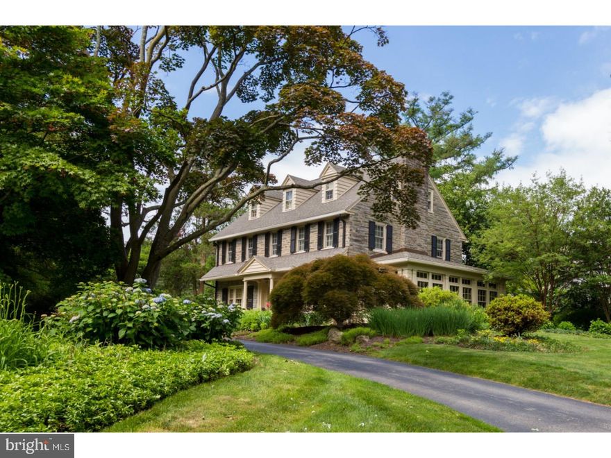 You will not want to miss this stunning & stately 6 Bed/4.5 Bath stone colonial home on a picturesque street in Wynnewood.  This beautifully appointed & character filled home has been completely updated with every modern amenity.  Situated on a gorgeous .69 acre lot, you will enjoy breathtaking views of the lovely landscaped grounds & pool.  Enter into a gracious center hall that opens to a large Living Room with gas fireplace.  Through the French doors, you will find a cozy den surrounded by windows that lets in an abundance of natural light & offers custom built-in cabinetry, custom wood blinds & access to a flagstone terrace.  The spacious Dining Room is perfect for large gatherings.  You will not want to miss the fabulous eat-in kitchen & adjoining Breakfast Room overlooking the expansive flagstone patio.  The custom gourmet kitchen is the perfect space for cooks of any level & offers a center island, granite countertops, stainless appliances, Wolf gas range, Sub Zero fridge, double oven, two dishwashers, prep sink & radiant heated floors.  The built-in cabinetry and desk space is perfect command central for running a household. A mudroom, powder room & heated 2 car attached garage finish out the main floor. Additional features include hardwood floors & crown molding throughout.  The front staircase with palladium window leads to the second level.  The breathtaking Master Suite provides a restful sanctuary that offers a custom built dressing area with walk-in closet & gas fireplace. The spa-like Master Bath includes a vanity table with marble top & glass enclosed shower.   There are two additional nice sized bedrooms with ample closet space plus jack-n-jill Bath.  A full size laundry Room provides added convenience.  At the top of the back staircase you will find a charming Bedroom & full Bath that would be perfect for guests or an au pair.  Two additional Bedrooms with a full hall Bath are located on the 3rd floor.  The full finished Basement has custom built-in cabinetry, recessed lighting & tons of extra storage space.  The outdoor living space is just as beautiful as the inside space.  The peaceful rear terrace overlooks a breathtaking in-ground Pool/Jacuzzi & pool house & offers an idyllic place to unwind while enjoying the beautiful surroundings.  Located in award winning Lower Merion School District & close to all major roadways.  This is a very special & unique home you won't want to miss?move in ready & waiting for you!