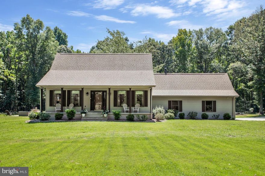Captivating Cape! Secluded pool home nestled in the woods and conveniently located in Pasadena, MD on
over 13 acres! This home has been lovingly maintained and is within walking distance to the
Bodkin/Chesapeake school complex & Ventnor Marina,  This beautiful  3/4 bedroom, 3 and 1/2 bath home with a oversized 2 car attached garage. It has an additional 6+ (28x48) car detached garage w/3 garage doors which is excellent for the car/boating collector, The detached garage is complete with working woodstove. This secluded wooded area is also perfect for the four-wheel enthusiast and within biking distance to Downs Memorial Park. The home is an open-concept with lots of natural light, with a kitchen/dining area featuring upgraded soft close cabinets, granite counters, stainless steel appliances, updated baths and laundry/mud room. The upstairs bedrooms and hall have new flooring. The family room has been updated and includes a kitchenette and will have a finished hearth with pellet stove for those cold, winter nights! Also has an additional thimble and chimney in the dining room for the addition of a
wood/pellet stove, Current Forest Stewardship Plan with Woodland Incentive Program, Includes 2 additional sea/land containers for additional storage.