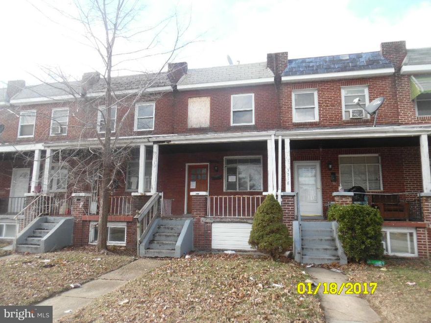 Take advantage of this awesome opportunity to own this value-priced townhome!  Enjoy spacious, wood floors, a separate dining room and two full baths. Put your finishing touches on the basement for additional living/storage space.  The covered front porch and fenced rear yard are perfect for warm weather relaxation and entertainment.  Close to park and minutes to downtown Baltimore.