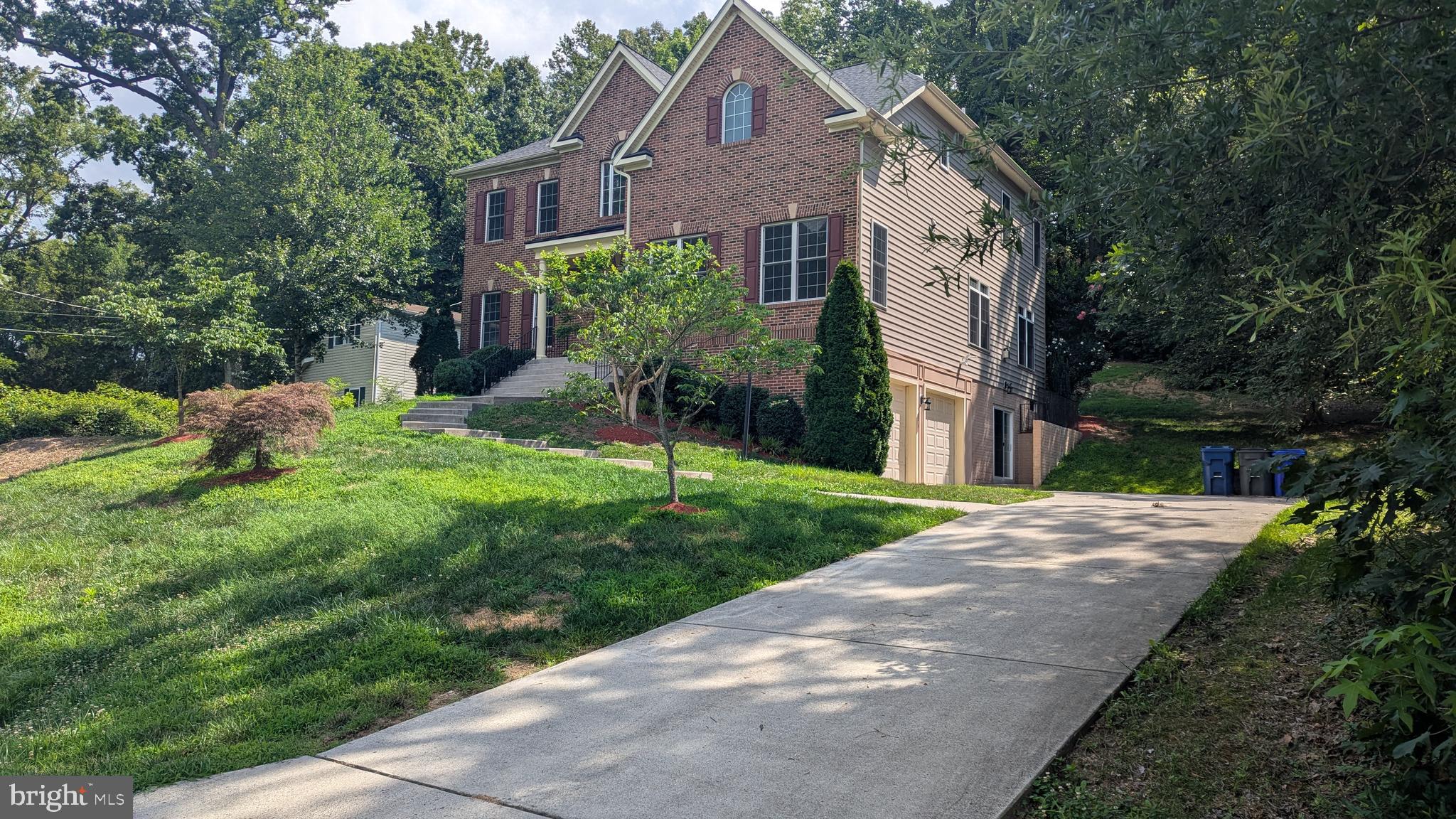Exquisite living just a short walk from the Springfield Metro, yet tucked away in a quiet cul-de-sac. Walk to shopping, grocery stores, Inova Hospital, restaurants, Short Distance in Kingstown Center & Springfield Town Center. Featuring a spacious kitchen with granite countertops, dual sinks, stainless steel appliances, cherry cabinets, a downdraft gas cooktop, and a large pantry. Enjoy the elegance of a two-story center hall foyer, recessed lighting, and a versatile main-level bedroom/den/office—perfect for entertaining. Plenty of parking and three fully finished levels, including a fully carpeted Walk out Basement.