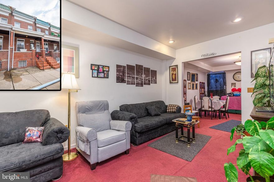 AMAZING INVESTMENT OPPORTUNITY.  Long-term Section 8 tenant with a total monthly rent of $1331 per month (HAP portion is $476 and tenant portion is $855).  This tenant has lived in this property since 2003 and wants to stay.  The tenant has cared for this home like it is her own.  Tenant is responsible for BGE and landlord is responsible for water. This property is a licensed rental with Baltimore City and has a lead-safe certificate on file. Seller is looking for serious investors looking for great cash flow. Property will be sold AS - IS. Seller will not consider any inspection contingencies and will only consider cash or private money offers. 48 hours notice is require for ALL showings - NO exceptions.