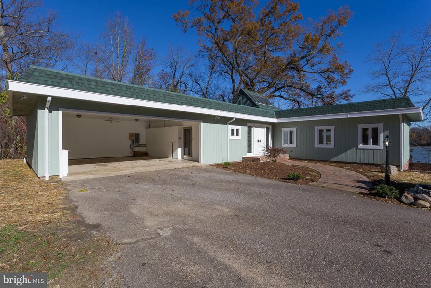 Rare opportunity to purchase renovated home on protected creek but still close to Dahlgren, Fburg & 301- Renovations just completed-4 new HVAC, new roof, flooring,appliances,windows,& much more!  Beautiful tree lined paved entrance.Separate bldg. for parking/storage. DOCK AS-IS.Please do not go near dock-needs work but boat houses are grand-fathered! Repair & enjoy covered docking!!! UNIQUE!!!