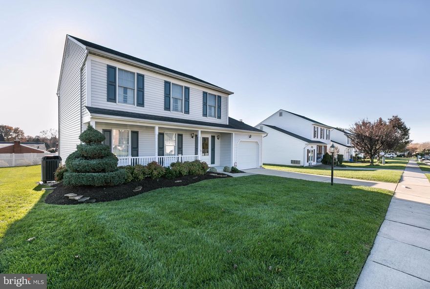 Rarely available Jasper/Ramblebrook community in Nottingham. Same owners for 20 years have cared for the home - new carpet and paint, updated roof, AC, professional landscaping. Large backyard with deck and patio space, and front porch. Fireplace in family room. Recreation room with office or 4th bedroom with 3 windows. Separate laundry room. Lots of storage. Wide street. 1 year home warranty.