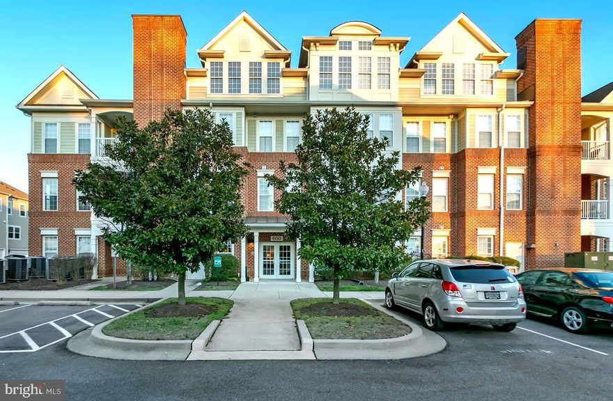 2BR 2FB third floor luxury condo in electronic entry secured building w/elevator located in downtown La Plata.   Primary bedroom with walk-in closets.  Kitchen w/granite counters, stainless steel appliances, breakfast bar and ceramic tile flooring.   Open floor plan design and large windows allows natural light into the kitchen, dining and living room area with gas fireplace and mantle.    Den/Home Office off of entry foyer.  Front load washer/dryer in unit.  One car garage and ground level storage room are additional features with this unit.  Community pool, exercise room and clubhouse.   Tenant pays monthly Condominium fee  (currently $249).  Small pets considered on a case-by-case basis.