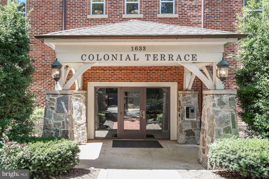 Convenience in the heart of Rosslyn! Welcome to 1633 Colonial Terrace #411, a top floor 2 bedroom/2.5 bath condo in the boutique building of Terrace Lofts. Open and bright this 2 level unit features soaring 10 ft. ceilings, wood floors and huge windows that flood the space with natural light. The kitchen opens to the living room with a cozy gas fireplace and dining nook. Additional dining and entertaining can be done at the granite countertop with counter seating. Upstairs boasts two large bedrooms with en-suite bathrooms and fabulous closets with adjustable shelving and a stackable washer/dryer behind doors. This condo offers CONVENIENCE: easy access to shopping, dining, Metro, DC & Georgetown. Pet friendly building.  Water/Sewer/Trash included in rend - Available for move in August 1. Pets considered on a case by case. Limit 1 pet only with deposit. 1 assigned spot in garage. Longer lease available. Property is occupied and a 24 hr. notice is required for showings. This is a fabulous unit in an amazing location and won’t last!