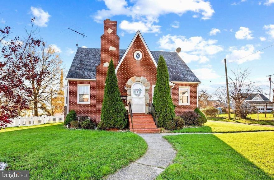 Adorable and roomy all brick Cape Cod! Enjoy your barbecue, fire pit, or playground on a huge, fenced in yard with no-maintenance 2 year old vinyl fencing. Relax in the large master bedroom and private master bath on upper level. Enjoy the updated kitchen w/white cabinets & breakfast bar, and new appliances within the last year. Gorgeous wood floors & gleaming natural wood trim. Cozy wood burning fireplace and bay window in living room . Windows(17) installed in 2006, HWH - 2016, central air - 2017, and gas furnace - just serviced. Garage "as is", home warranty included . Toilet and Shower in basement with plenty of headroom and long private driveway. Located only a mile south of 695 for an easy commute, and quick drive to The Avenue at White Marsh