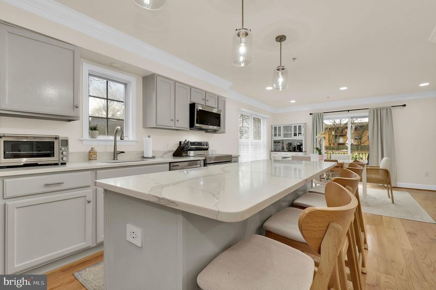 Welcome to 432 Gaither Rd—where luxury, space, and convenience come together seamlessly! This stunning home boasts a spacious open floor plan and a beautifully crafted exterior that will leave a lasting impression. Step outside to your deck overlooking a fully fenced backyard, perfect for entertaining, or relax on the front porch and enjoy almost year-round outdoor living. The gourmet kitchen is a chef’s dream, featuring many cabinets, sleek stainless steel appliances, gorgeous Quartz countertops, a center island breakfast bar, and a large walk-in pantry. Stay organized with the convenient home command center, while enjoying the view of the living and dining areas with gleaming hardwood floors and the outdoors through a wall of windows. The kitchen flows effortlessly into the spacious main level, which also includes a main-level laundry room, powder room, and side entrance door for easy access.
Upstairs, the luxurious primary suite is a true retreat, complete with a cozy window nook—ideal for reading or taking in the views. The suite also features a walk-in closet with built-ins and a beautifully renovated bath with a sleek shower. Two additional bedrooms and a Jack-and-Jill bathroom complete the upper level.

The lower level is fully finished with new hardwood floors and offers a flexible family room that can adapt to your needs, a full bath, utility room, storage, and access to the backyard. Step outside to a large, flat, and green-fenced backyard—perfect for family gatherings, gardening, or just enjoying the tranquility of your private oasis.

Located in a commuter’s dream location with easy access to I-270, Route 200, Route 355, the MARC train, and Shady Grove Metro, this home offers both convenience and luxury. Just 4.5 miles from Kentlands, you’ll enjoy proximity to premier shopping and dining destinations like King Farm, Rio, and Crown. Plus, there’s no HOA! This rare gem is sure to move quickly—schedule your showing today before it’s gone!