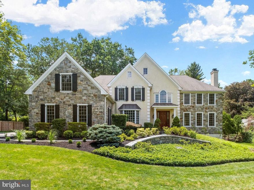 Welcome to 1614 Sweet Briar, a meticulously maintained 5 Bedroom, 4.3 Bath home nestled on a quiet cul-de-sac in highly sought after Gladwyne. Curb appeal at its finest; a long driveway, lush landscaping, and stone facade greet you before stepping into the two-story foyer with a beautiful curved staircase and hardwood floors that continue throughout. The formal Dining Room features crown molding, sophisticated wainscoting, crystal chandelier, and a convenient Butlers pantry/Wet bar that makes this a perfect space to host dinner parties for family and friends. Continue to the eat-in Kitchen boasting dark cabinetry, granite countertops, stainless steel appliances including a 48” range, Sub Zero refrigerator, double wall ovens, warming drawer, as well as a large center island for additional seating and prep space. The adjoining Family Room with vaulted ceilings, recessed lighting, stone fireplace, and a myriad of windows providing an abundance of natural light is a perfect place to gather.  A formal Living Room w/ fireplace, private Office, mudroom, and two Half Baths complete the first level. Head upstairs to the spacious Primary Suite featuring a soaking tub, seamless glass shower, separate vanities, and an impressive walk-in closet with built-ins and center island. 4 additional Bedrooms, two with private Full Baths, a Full Hall Bath, and convenient Laundry complete the second level. The amazing finished walk-out basement provides additional living space, featuring a Den w/ fireplace, game area w/ pool table, bar, home theater, wine cellar, gym, half bath, and storage. Out back the slate patio with access off the Kitchen provides the perfect place to dine al fresco in the warmer months. Enjoy this serene setting located in the award winning Lower Merion School District with easy access to 76, 476, PA Turnpike, and Center City. You won’t want to miss the opportunity to call this house your home. Schedule your private tour today!