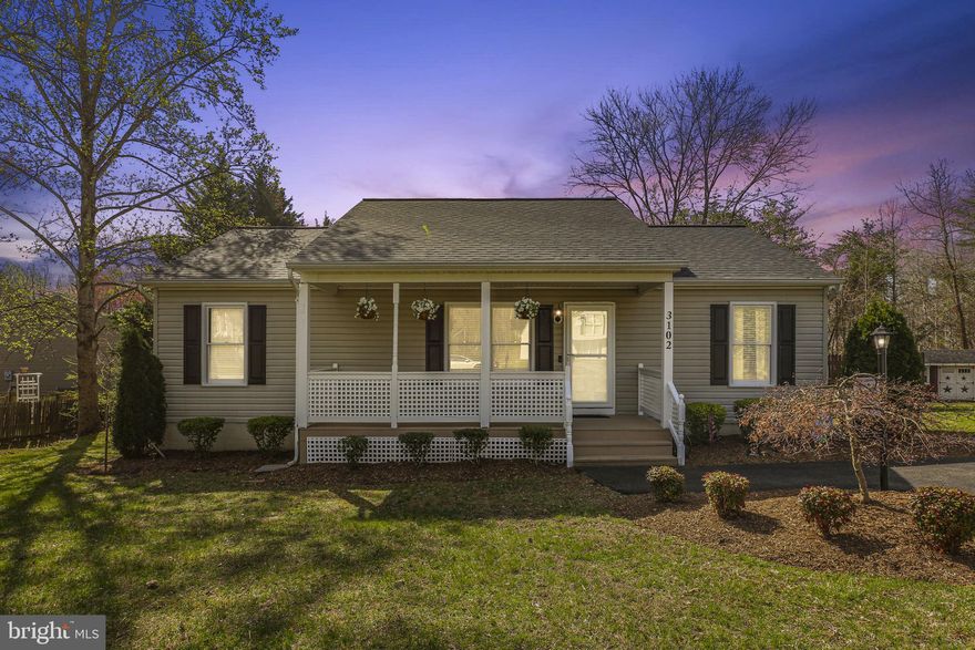 🏡 Charming Rambler with Modern Updates & Prime Location and NO HOA!!!

Welcome to 3102 Brown Hill Dr, Fredericksburg, VA—a beautifully updated rambler just minutes from the newest VRE station!

Step onto the inviting full front porch, perfect for relaxing with your morning coffee. As you walk inside, you're greeted by a bright and welcoming living room with gorgeous hardwood floors, setting the stage for comfort and style. The spacious rear family room, surrounded by windows, fills the home with natural light and offers stunning views of the large fenced backyard—ideal for entertaining, pets, or gardening.

Enjoy the peace of mind that comes with major recent upgrades, including:
✅ Brand-New Roof (2025)
✅ New Secondary HVAC for Sunroom (March 2025)
✅ Primary HVAC Replaced (2017)
✅ Newer, Updated Appliances
✅ New Carpet Throughout
✅ Renovated Master Bath Shower

A large outdoor shed provides ample storage for all your tools and outdoor toys. With its prime location, modern updates, and timeless charm, this home is ready for you to move in and make lasting memories.

📍 Don’t miss your chance—schedule a showing today at 3102 Brown Hill Dr!