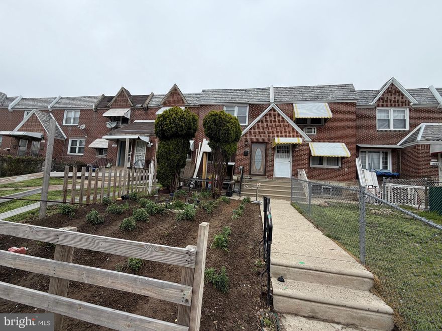 Welcome to this 3 Bedrooms, 1 1/2 Bath Row home in Castor Garden!  18 ft wide with rear deck.  Currently  tenant Occupied.  Lease is M-to -M.  Property is being sold in As-Is condition.  Conveniently located, close to School, Shopping & Transportation.