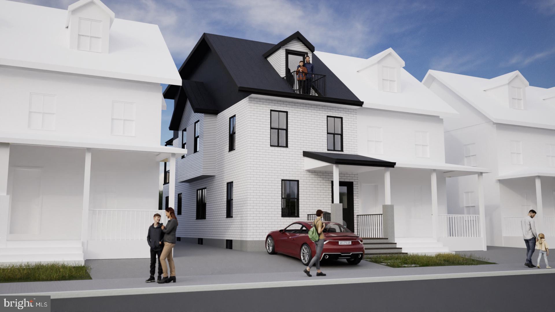 Fantastic investment opportunity in the heart of Ardmore with fully approved building plans from Lower Merion Township to create a beautifully designed, luxurious twin home. The property has already been fully cleared out and is in shell condition, ready for immediate construction. Final approved plans feature 1,963 square feet of above-grade living space (not including the basement) with a thoughtfully designed open concept layout, ideal for modern living.
The proposed layout includes three spacious bedrooms and three and a half bathrooms, highlighted by a full primary suite with a large bedroom, private balcony, walk-in closet, spa-style bathroom with soaking tub and walk-in shower, and a dedicated office space with its own charming walkout balcony. Two rear-facing outdoor decks and off-street parking for one car complete the design.
This project presents significant upside potential, with comparable new construction homes around 2,000 square feet selling for over $700,000 in this highly desirable market. Located just steps from the iconic Carlino’s Italian Market and minutes from Suburban Square, the property offers unbeatable walkability, access to top-rated Lower Merion schools, and a vibrant Main Line lifestyle. With permits in hand, an interior cleared to shell condition, and strong resale potential, this is a rare opportunity to bring a luxury vision to life. Location, location, location—this one is not to be missed.
Included in this project: Shell property and approved permits and plans. Buyer is responsible to build out the project